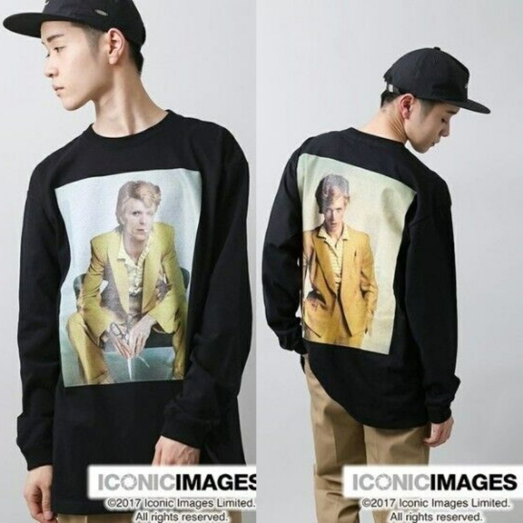 David Bowie 2017 Limited Edition Dammy/Iconic Images Double Sided Xl Sweatshirt